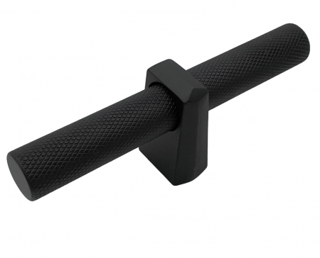 Butoni - Buton pentru mobila Kasper Knurling, finisaj negru mat CB, 16 mm