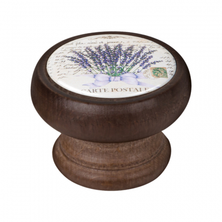 Butoni - Buton pentru mobila, Lavender2 450NG47, finisaj nuc, D:40 mm