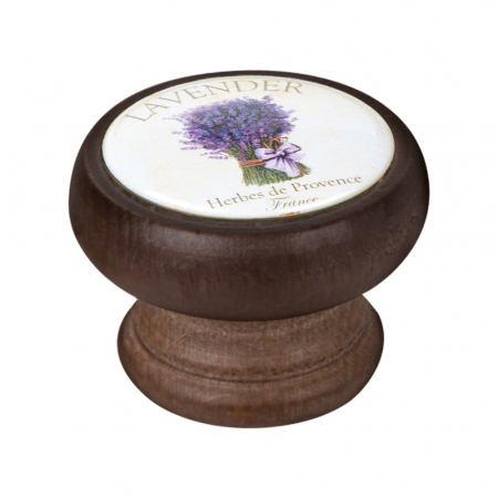 Butoni - Buton pentru mobila, Lavender3 450NG48, finisaj nuc, D:40 mm