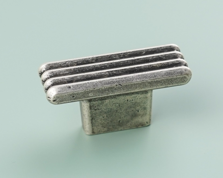 Buton pentru mobila Leco, finisaj argint antichizat CB, 16 mm [4]