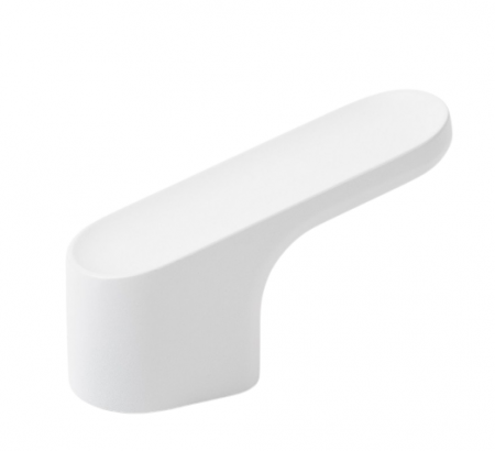 Manere si butoni - Buton pentru mobila Luv, finisaj alb mat, L 51.2 mm