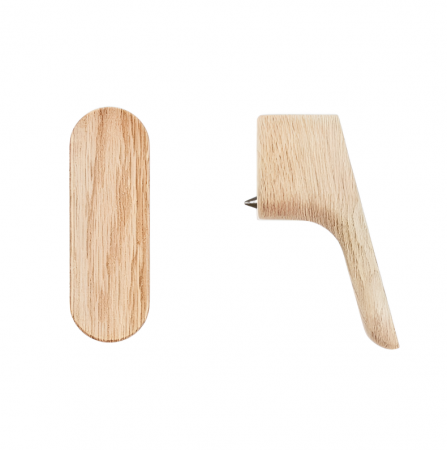Buton pentru mobila Luv Wood, finisaj natur, 17.5x51.2 mm [1]
