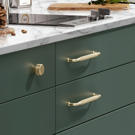 Buton pentru mobila Mesh, finisaj auriu periat anodizat, D:26 mm [3]