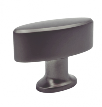 Butoni - Buton pentru mobila Nadir, finisaj gri metal, 37x28 mm