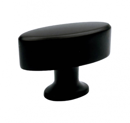 Butoni - Buton pentru mobila Nadir, finisaj negru mat, 37x28 mm