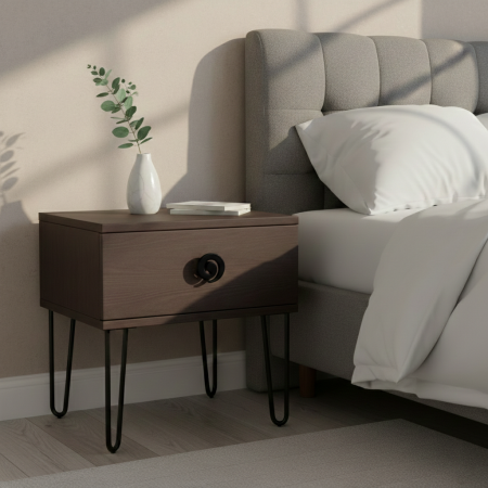 Buton pentru mobila Nemesio, finisaj negru cobalt, D:40 mm [3]