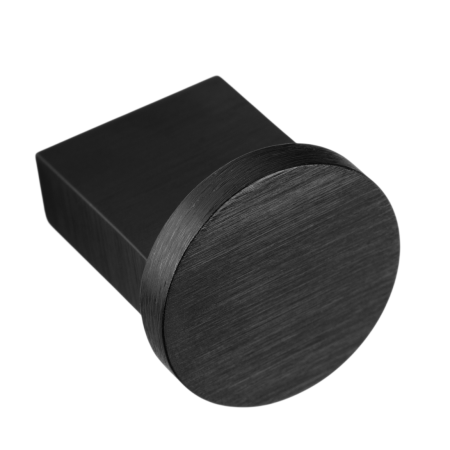 Mânere pentru mobilă - Buton pentru mobila Nexx, finisaj negru periat, D:25 mm
