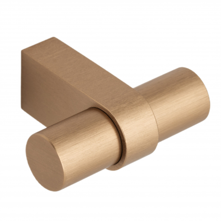 Butoni - Buton pentru mobila Nobb, finisaj alama cava periata, 52x45mm