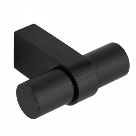 Butoni - Buton pentru mobila Nobb, finisaj negru periat, 52x45mm