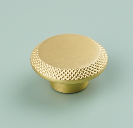 Buton pentru mobila Nola, finisaj alama satin CB, Ø:45 mm [4]