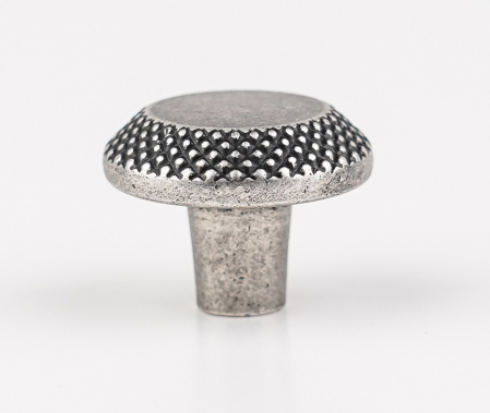 Buton pentru mobila Nola, finisaj argint antichizat CB, Ø:30 mm [3]