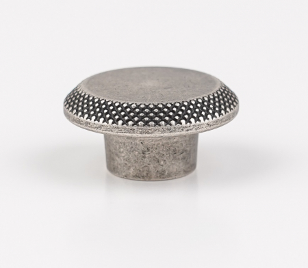 Buton pentru mobila Nola, finisaj argint antichizat CB, Ø:45 mm [3]
