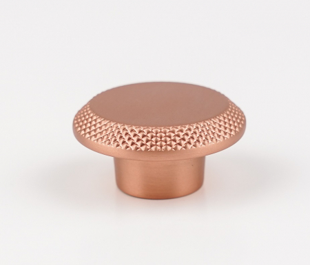 Buton pentru mobila Nola, finisaj cupru satin periat CB, Ø:45 mm [3]
