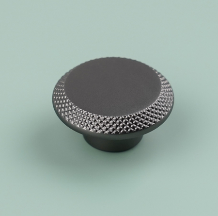 Buton pentru mobila Nola, finisaj negru gun metal CB, Ø:45 mm [4]