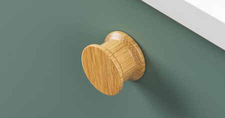 Buton pentru mobila OH! Wood, finisaj stejar, Ø:40 mm [2]