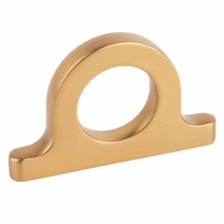 Manere si butoni - Buton pentru mobila Omega, finisaj alama cava periata, L:62.5 mm