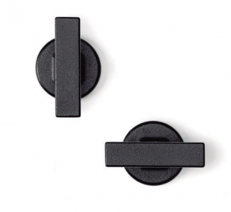 Buton pentru mobila Oto, finisaj negru texturat, 60x37 mm [5]