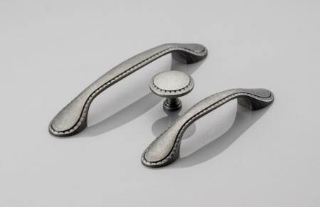 Buton pentru mobila Palermo, finisaj argint antichizat GT, D:32.5 mm [1]