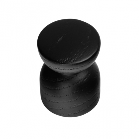 Buton pentru mobila Piece, finisaj negru mat lacuit, 25.4x35 mm [1]