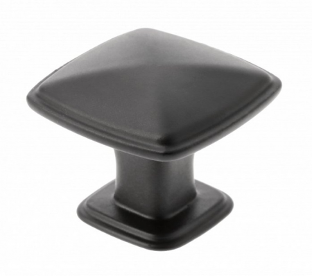 Butoni - Buton pentru mobila Point, finisaj negru mat GT, 30x30 mm