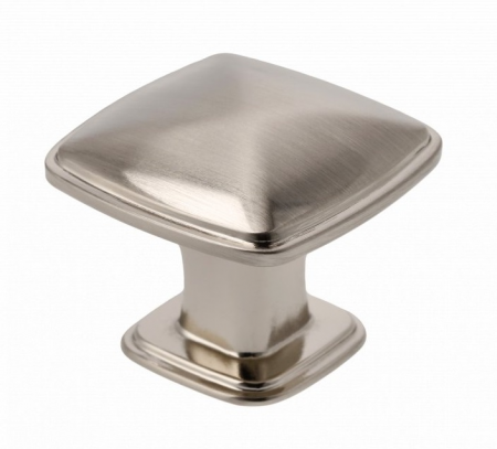 Butoni - Buton pentru mobila Point, finisaj otel periat GT, 30x30 mm