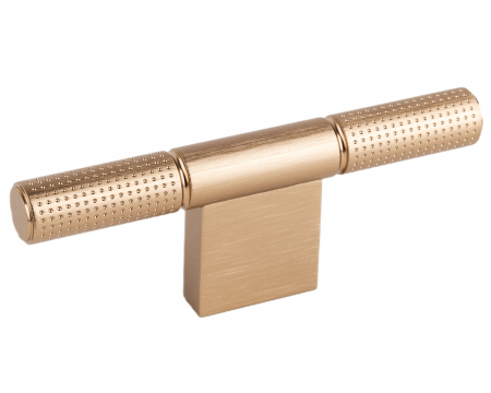 Butoni - Buton pentru mobila Point Viefe, finisaj alama cava periata, 110x40.9 mm