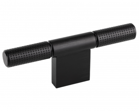 Butoni - Buton pentru mobila Point Viefe, finisaj negru periat, 110x40.9 mm