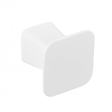 Butoni - Buton pentru mobila Prism, finisaj alb mat, 32x28 mm
