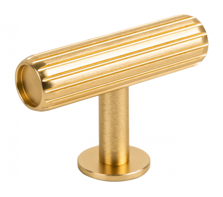 Butoni - Buton pentru mobila Rille, finisaj alama intunecata periata, 55x38.5 mm