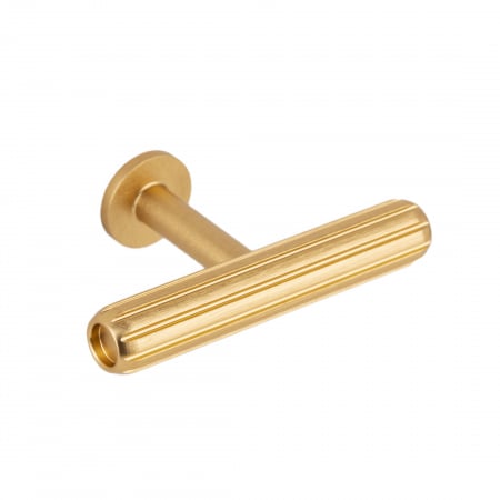 Manere si butoni - Buton pentru mobila Rille Mini, finisaj alama intunecata periata, 55x34 mm