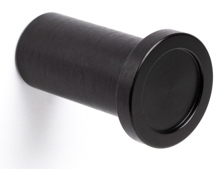 Butoni - Buton pentru mobila Round, finisaj negru periat, D:25 mm