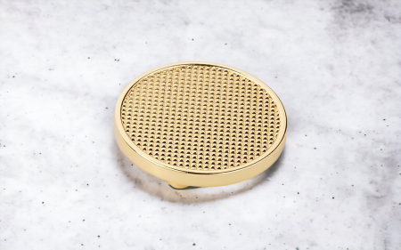Buton pentru mobila Selin, finisaj aur lacuit CB, 16 mm [2]