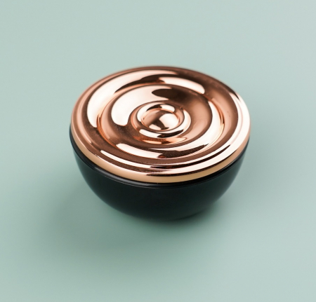 Buton pentru mobila Snail, finisaj cupru lucios CB, Ø:50 mm [4]
