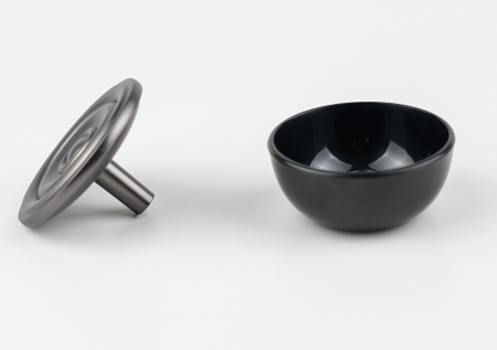 Buton pentru mobila Snail, finisaj negru gun metal CB, Ø:50 mm [2]