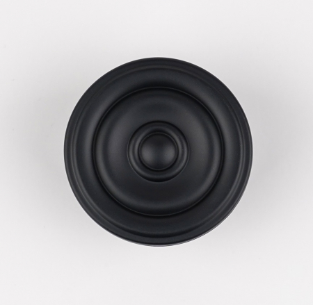 Buton pentru mobila Snail, finisaj negru mat CB, Ø:50 mm [1]