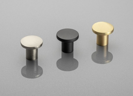 Buton pentru mobila Spot, finisaj negru mat GT, D:24 mm [5]