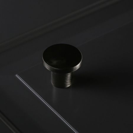 Buton pentru mobila Spot, finisaj otel periat GT, D:24 mm [2]