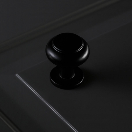 Buton pentru mobila Stilo, finisaj negru mat GT, D:22 mm [4]