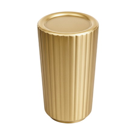 Manere pentru mobila - Buton pentru mobila Stria, finisaj auriu, D:15 mm