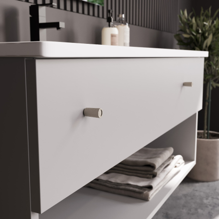 Buton pentru mobila Stria, finisaj nichel satin, D:15 mm [3]