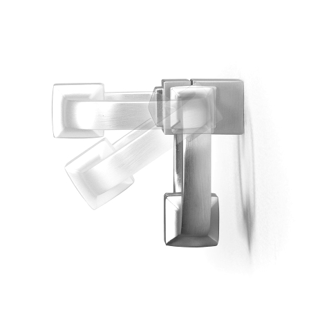 Buton pentru mobila Swing, finisaj alama antichizata, 55x44 mm [2]