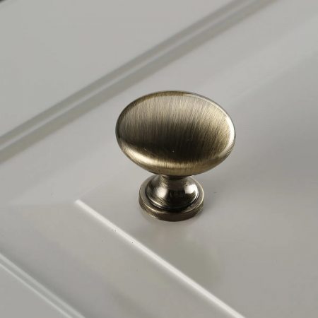 Buton pentru mobila Terni, finisaj alama antichizata periata GT, D:30 mm [2]