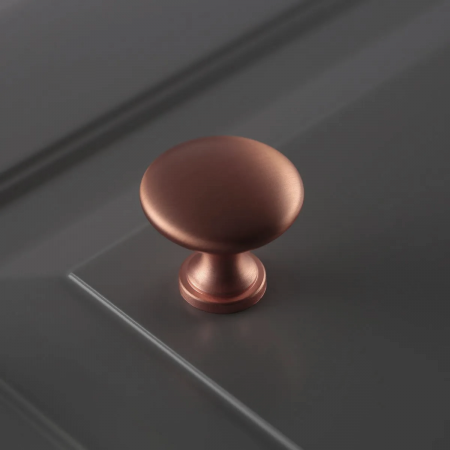 Buton pentru mobila Terni, finisaj cupru periat GT, D:30 mm [1]