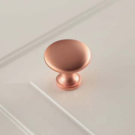 Buton pentru mobila Terni, finisaj cupru periat GT, D:30 mm [2]