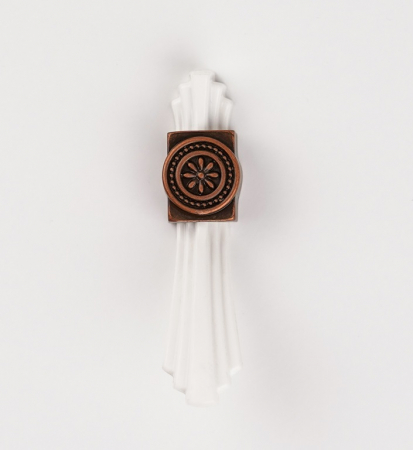 Buton pentru mobila Tulip, finisaj cupru antichizat CB, 28 mm [2]