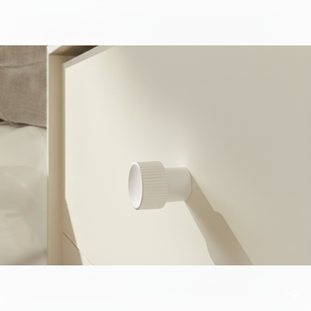 Buton pentru mobila Tuyo, finisaj alb, D:20 mm [3]