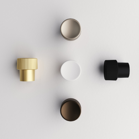 Buton pentru mobila Tuyo, finisaj nichel satin, D:20 mm [4]