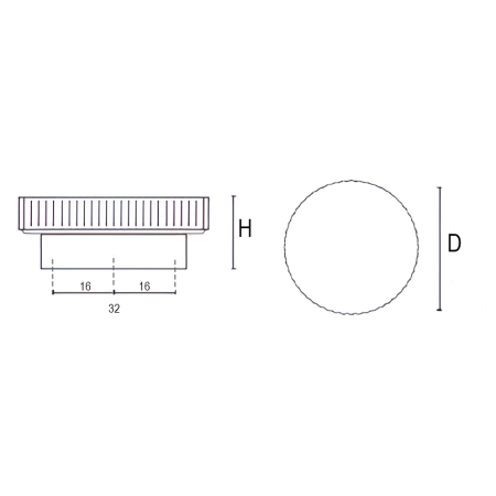 Buton pentru mobila Tuyo JBL, finisaj alb, D:70 mm [1]