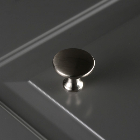 Buton pentru mobila Udine, finisaj otel periat GT, D:29 mm [2]