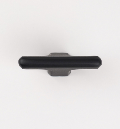 Buton pentru mobila Vera, finisaj negru mat CB, 55x18x28 mm [1]